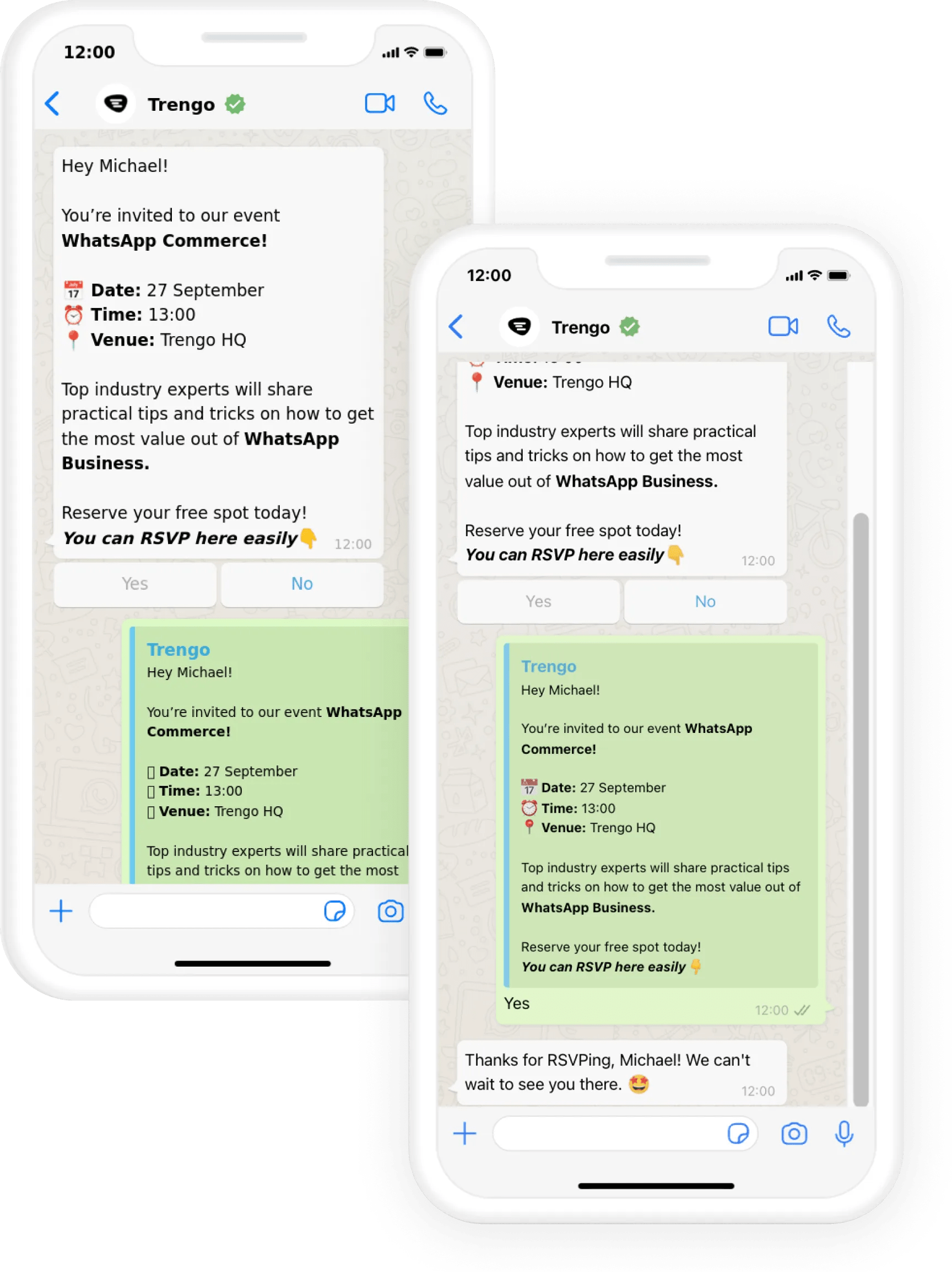 How to collect WhatsApp RSVP messages for your event